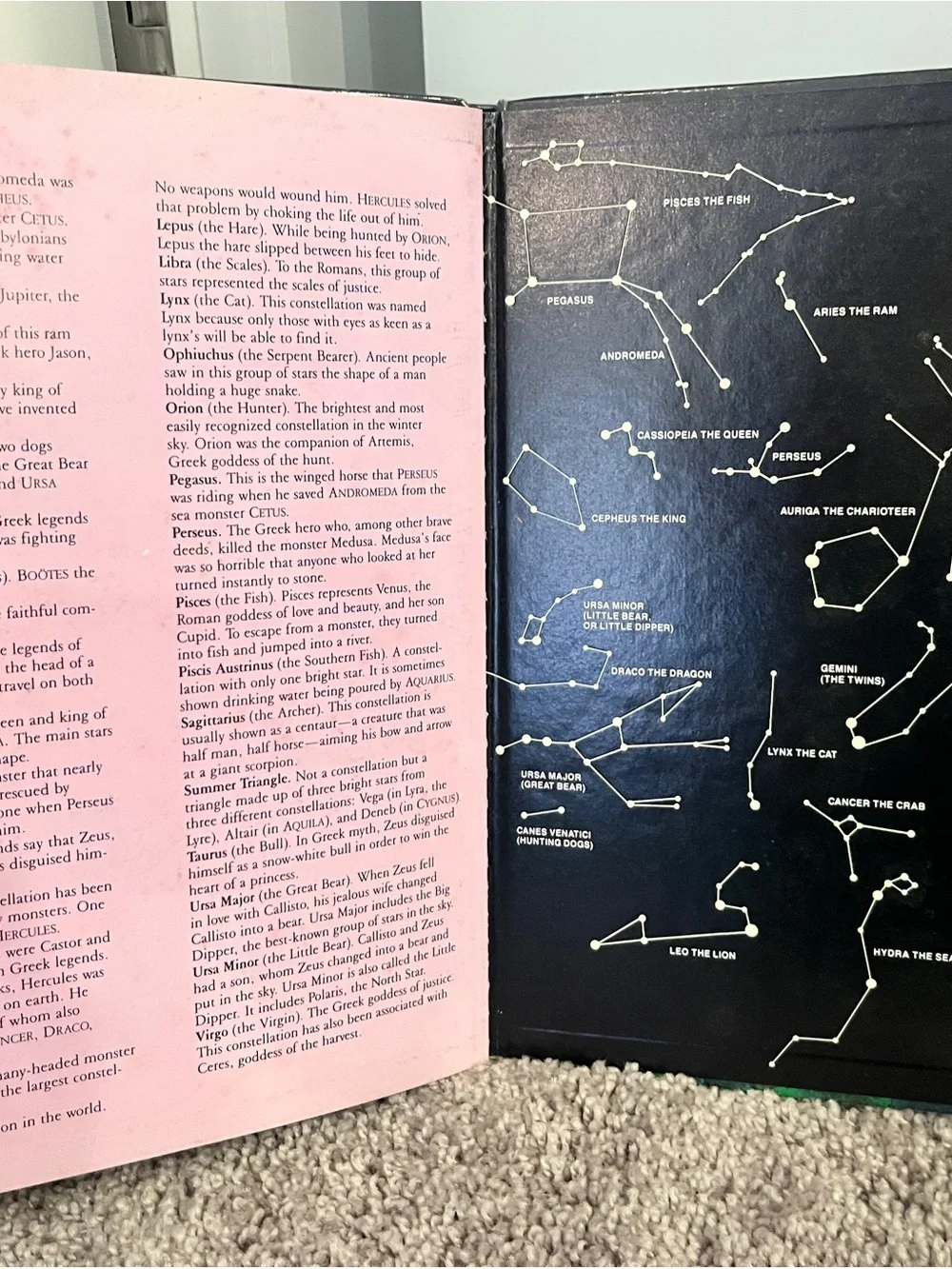 Vintage 1988 The Glow-in-the-Dark Night Sky Book Clint Hatchett Hardcover